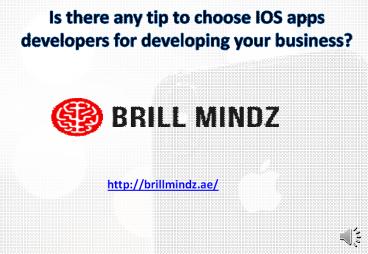 iOS apps developers Muscat