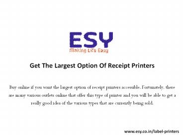 How To Found Various Kinds Of Receipt Printer