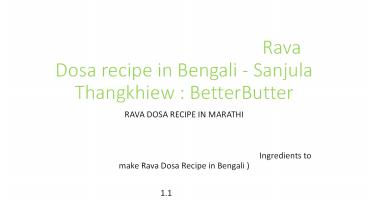 রাওবা বা সুজির ধোসা,Rava Dosa recipe in Bengali - Sanjula Thangkhiew : BetterButter
