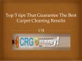 Top 5 tips that guarantee the best Carpet Cleaning results PowerPoint PPT Presentation