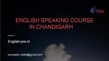 English Speaking Courses In Chandigarh