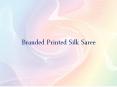 Branded Printed Silk Saree