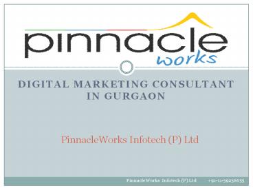 Digital Marketing Consultant Gurgaon