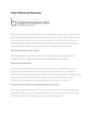 Teeth Whitening Worthing