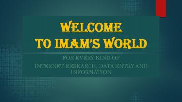 Gig creation PowerPoint