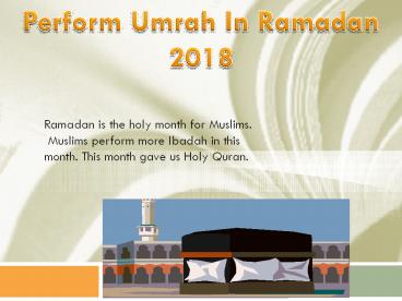 last 10 days ramadan umrah packages