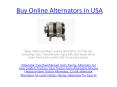 Buy Online Tractor Alternator in USA