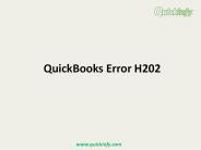 QuickBooks Error H202