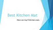 Best Kitchen Mat