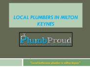 Local Plumbers In Milton Keynes