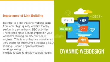 Importance of link building and some techniques for Quality Backlinks