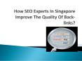 SEO  Expert Services  Best SEO Company in Singapore (10) PowerPoint PPT Presentation