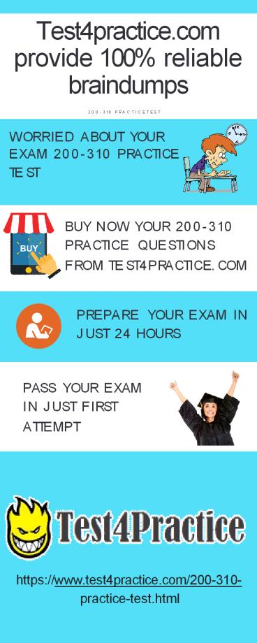 100% verified 200-310 Practice Test Questions