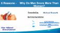 5 Reasons - Why do men snore more than women PowerPoint PPT Presentation