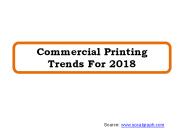 Commercial Printing Trends For 2018