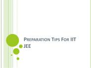Preparation Tips for IIT JEE