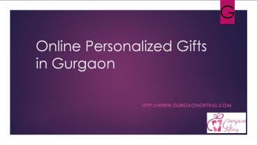 Personalized Online Gifts in Gurgaon