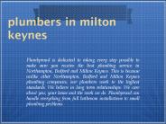 plumbers in milton keynes