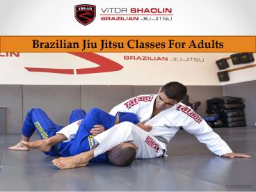 Brazilian Jiu Jitsu Classes for Adults