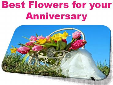 Best Flowers for your Anniversary