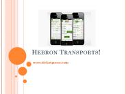 Hebron Transports!