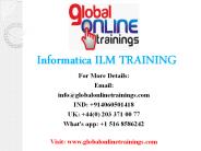 informatica itm training