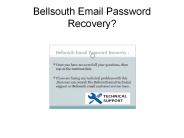 BellSouth Password Reset Phone Number