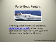 Party Boat Rentals