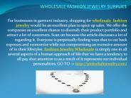 WHOLESALE FASHION JEWELRY SUPPLIES
