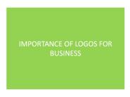 IMPORTANCE OF LOGOS FOR BUSINESS