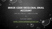 Error Code SBCGlobal Email Account
