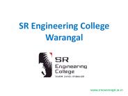 SR Engineering College Warangal