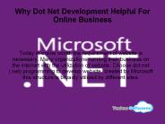 Why Dot Net Development Helpful For Online Business