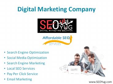 Digital Marketing Company - SEOYug