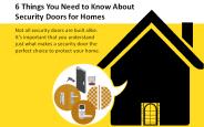 Protect Your Home With Security Doors