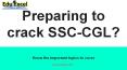 Preparing to crack SSC CGL? PowerPoint PPT Presentation