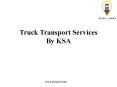 Online Booking Truck Transportation Services In KSA PowerPoint PPT Presentation
