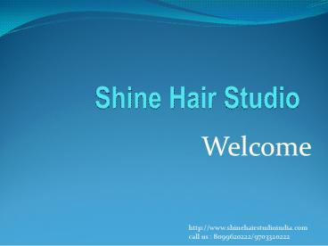 Shine hair studio ppt