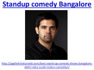 Find the hilarious standup comedy Bangalore