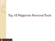 Top 10 Plagiarism Removal Tools