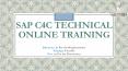 SAP C4C PPT | SAP C4C Tutorial PowerPoint PPT Presentation