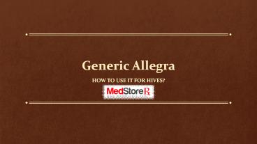 Generic allegra 120mg