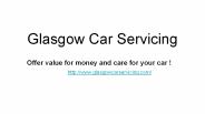 Service and MOT Glasgow