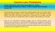 Statistics tutor Philadelphia