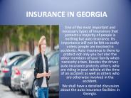 Auto Insurance in Georgia