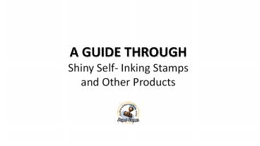 Shiny Self Inking Stamps Available online in India
