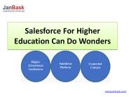 Salesforce For Higher Education Can Do Wonders