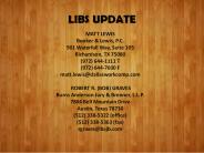 Matt Lewis Law - Libs Update 2015