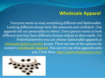 Wholesale Apparel