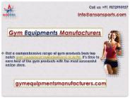 Gym equipment’s Manufacturer in India